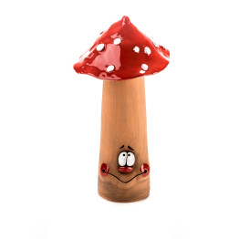 Grande fiche de jardin et champignon de bougie avec chapeau de couleur (V2)
