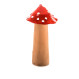 Grande fiche de jardin et champignon de bougie avec chapeau de couleur (V2)