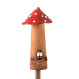 Grande fiche de jardin et champignon de bougie avec chapeau de couleur (V2)