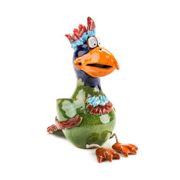 Bougies de jardin et tabouret de bord Papagei Ceramic Deko