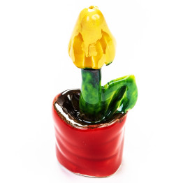 Mini fleur de céramique (non assortie)