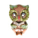 Plug pour jardin Owl avec livre en céramique