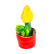 Mini fleur de céramique (non assortie)