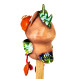 ▸Garden plug Papagei + tabouret de bord | Ceramicdeko.de