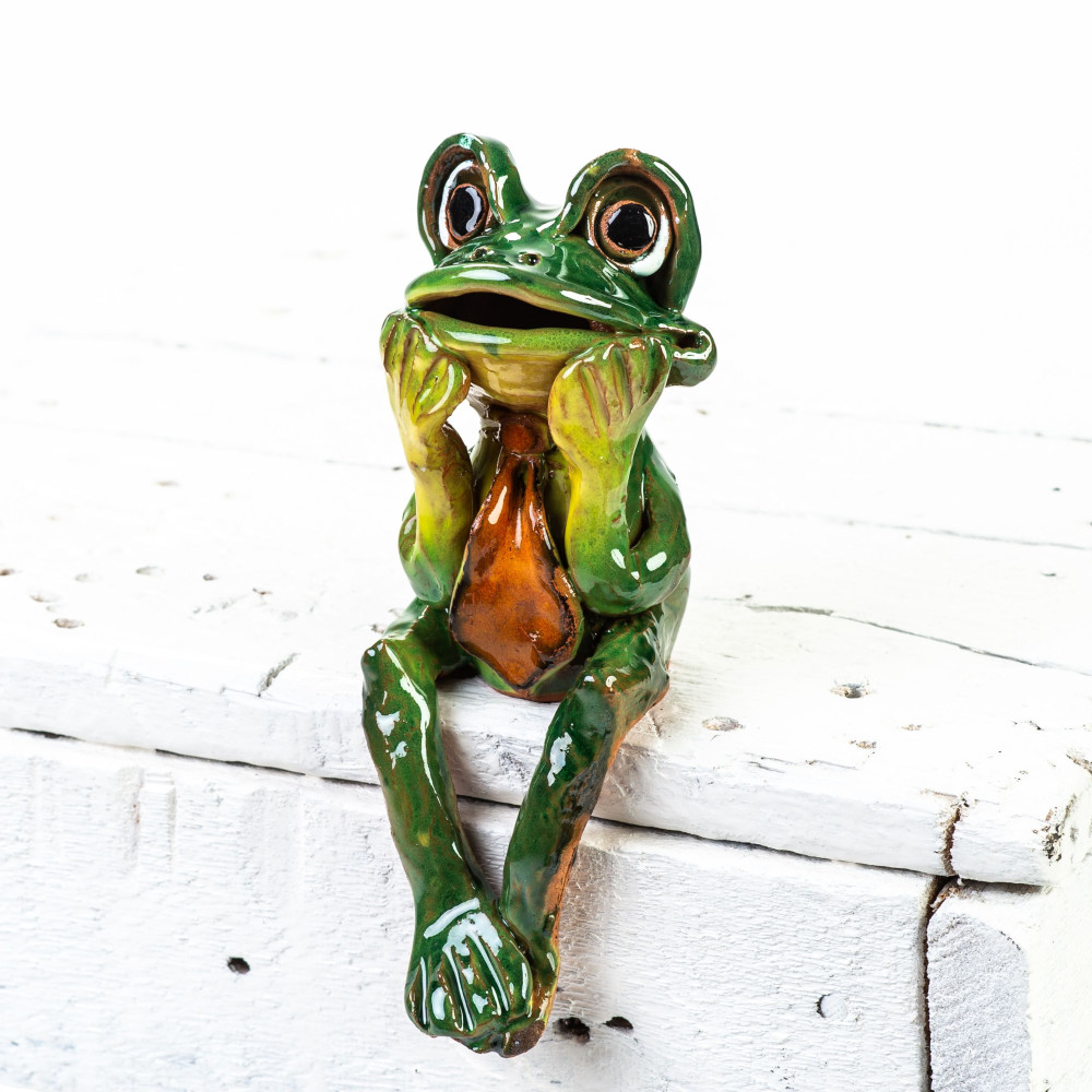 Plug pour jardin Grenouille avec cravate - Ceramicdeko.de Plug pour jardin Grenouille avec cravate - Ceramicdeko.de