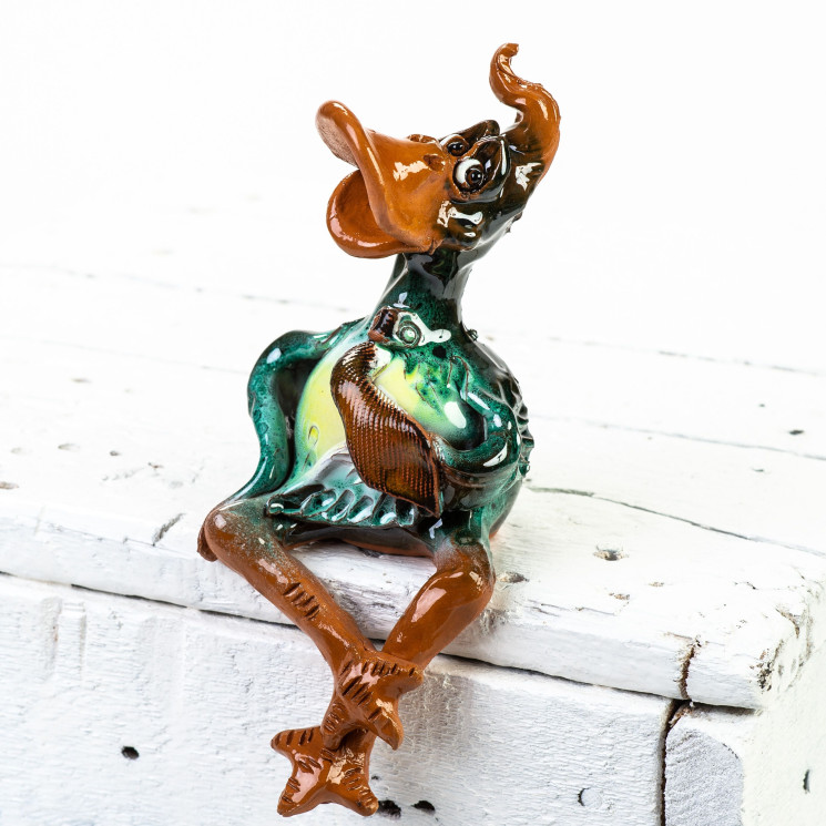 Plug de jardin en céramique - Erpel avec cravate - keramikdeko.de