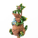 Céramique Garden Plug Dragon avec Fleurs - ceramicdeko.de