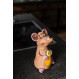 Mouse en céramique avec fromage - ceramicdeko.de