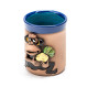 Mug en céramique bleu singe et ananas