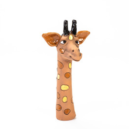 Décoration de jardin Giraffe, petit en céramique - Ceramicdeko.de