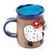 Coupe céramique 3D - Mouton avec fleur - Ceramicdeko.de