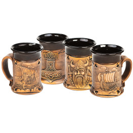 Céramique Mug Set 4 pièces| 4 motifs |MISUMI