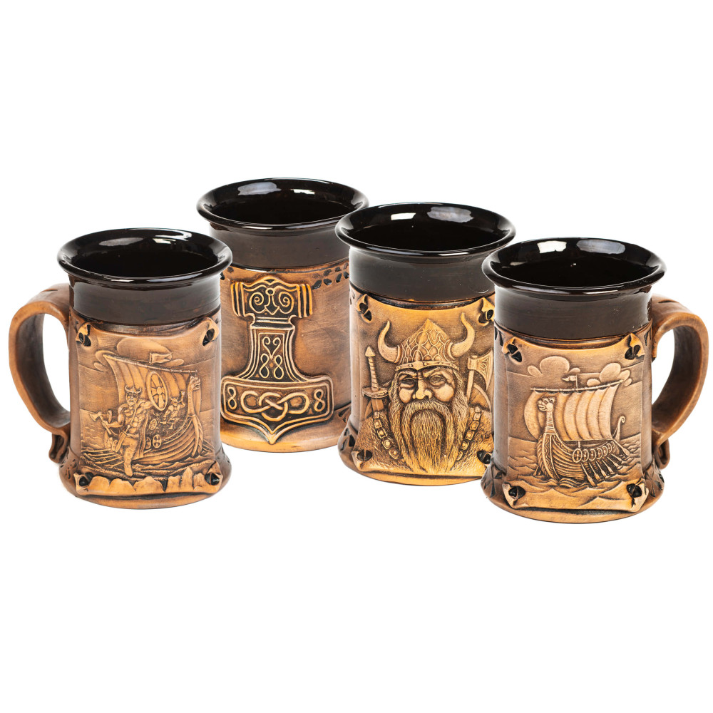 Céramique Mug Set 4 pièces| 4 motifs |MISUMI Céramique Mug Set 4 pièces| 4 motifs |MISUMI