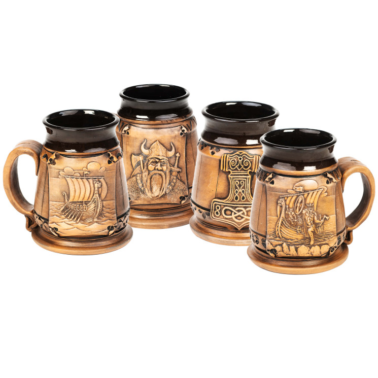 Set 4 pièces en céramique | 4 motifs