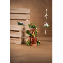 Set en céramique 17 (3 pièces) Dragon: cloche, plug de jardin et minifigure