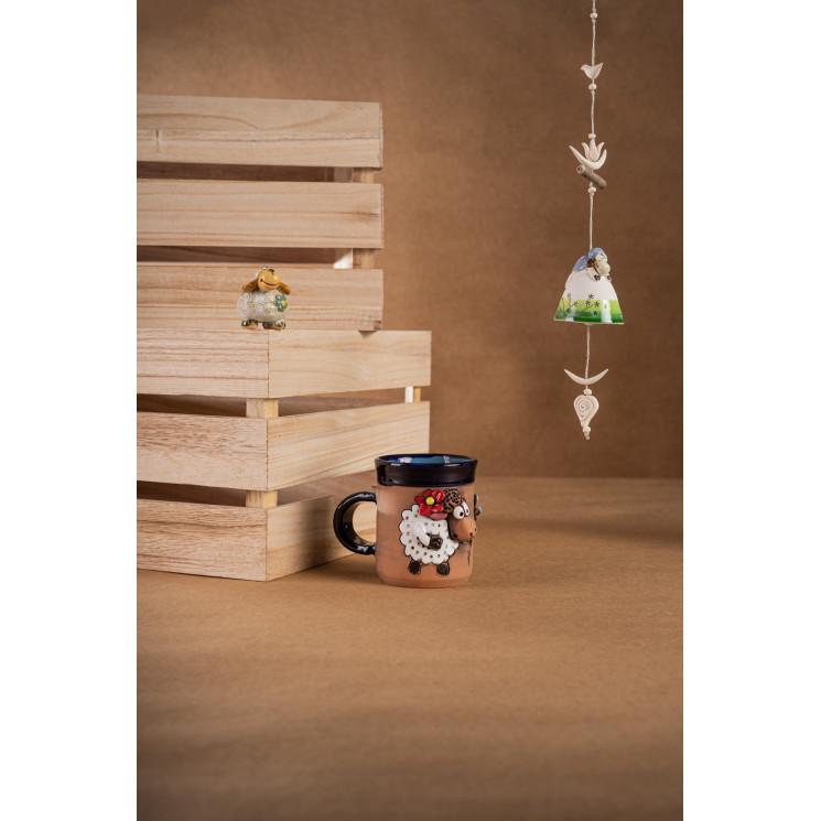 Set en céramique 16 (3 pièces) Moutons : cloche, tasse et minifigure