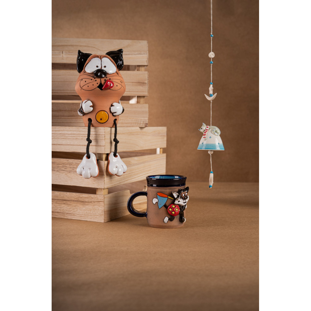 Série 3 Kit Cat: Glöckchen, 3D-Motiv-Becher und Gartenplug Série 3 Kit Cat: Glöckchen, 3D-Motiv-Becher und Gartenplug