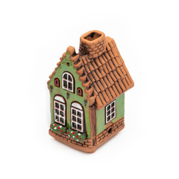 ▷ Maison à encens en céramique « Beurze » pour cônes d'encens | Maison miniature