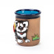 Coupe céramique 3D - chat et oiseau - keramikdeko.de