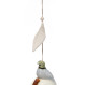 ▷ cloche en céramique avec pigeon | Acheter le vent fait main