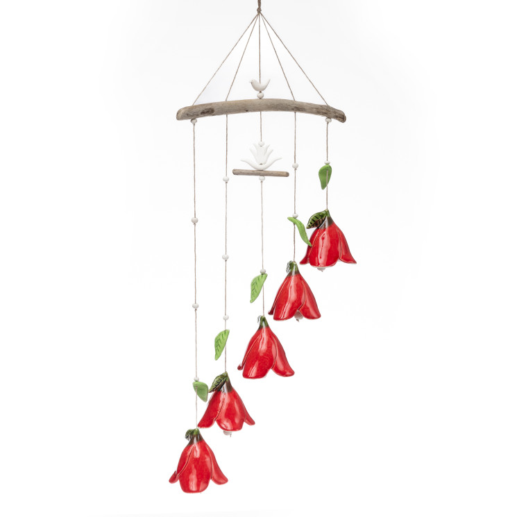 ▷ Vent en céramique avec 5 fleurs | Acheter Florale Hangèdeko