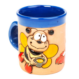 Coupe céramique 3D - abeilles de miel - Ceramicdeko.de