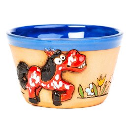 Bol à muscles 3D motif | cheval rouge à la figure |MISUMI