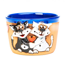 Müslischale 3D Motiv | Figure 2 Cats | CeramicDeko