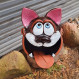 ▸ Cat as bird food station | Funny garden décoration gelée