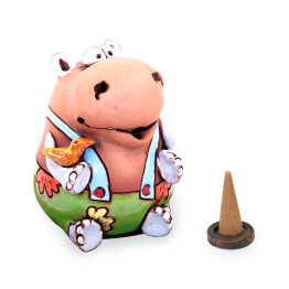 Hippopotame fumeur