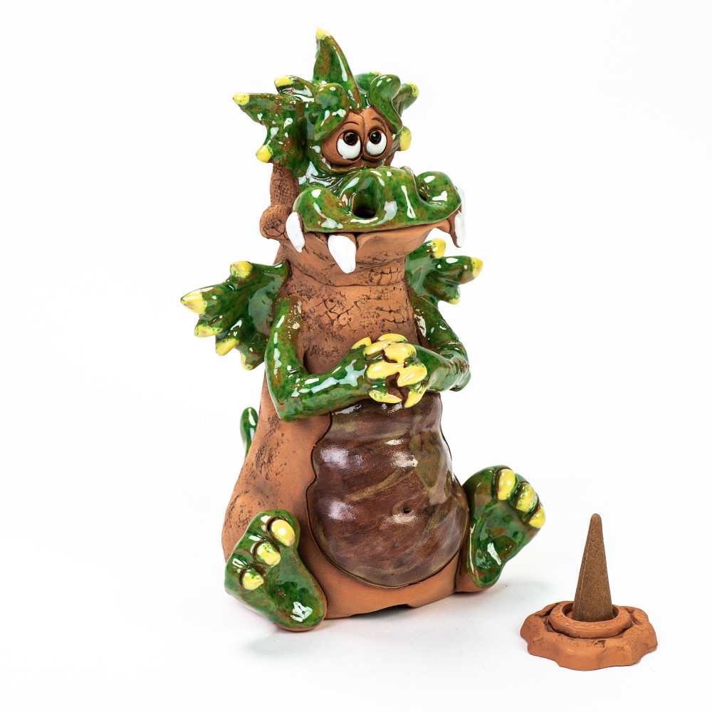Drache bettelnd - keramikdeko.de Drache bettelnd - keramikdeko.de