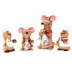 Ratatouille Ceramic Smoker Figurine Cook - keramikdeko.de