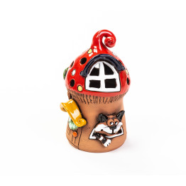 Tealight House pour Noël avec un chat – Taille M