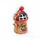 Tealight House pour Noël avec un hibou - Taille M