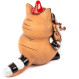Cat avec souris en céramique avec bouchon de Noël