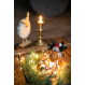 Elchfigure en céramique avec bouchon de Noël