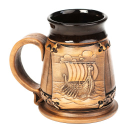 Crug en céramique 0,5l Viking Ship | CeramicDeko.de