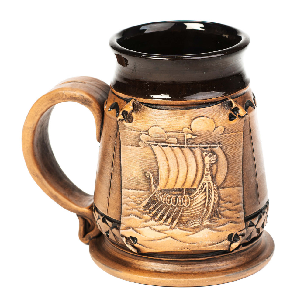 Crug en céramique 0,5l Viking Ship | CeramicDeko.de Crug en céramique 0,5l Viking Ship | CeramicDeko.de