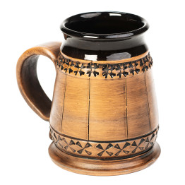Crug en céramique artisanale 0,5l| CeramicDeko.de