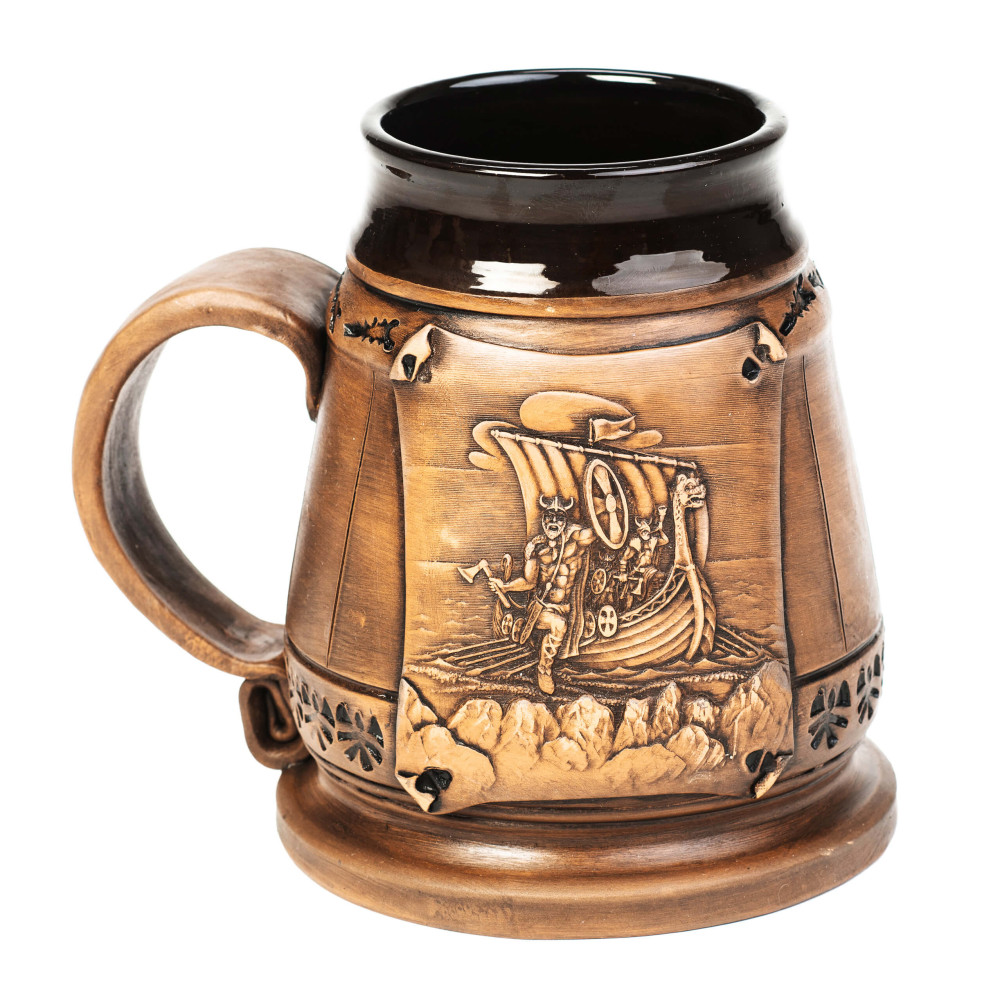 Ceramic Crug 0.3l Viking Warship | CeramicDeko.de Ceramic Crug 0.3l Viking Warship | CeramicDeko.de