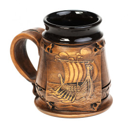 Crug en céramique 0,3l Viking Ship | CeramicDeko.de