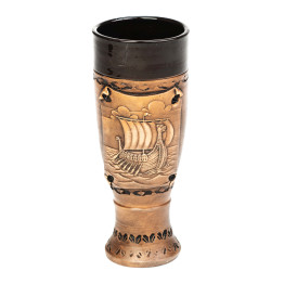 Grande tasse en céramique avec motif bateau Viking | CeramicDeko.de