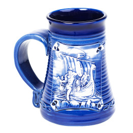 Mug bleu 0,5l | Bateau de chasse de Winkinger |MISUMI