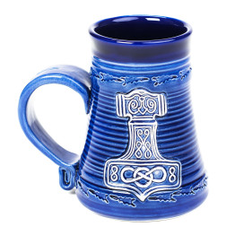 Mug bleu 0,5l|CéramiqueDeko.de