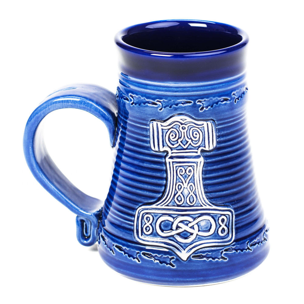 Mug bleu 0,5l|CéramiqueDeko.de Mug bleu 0,5l|CéramiqueDeko.de