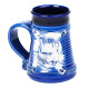 Mug blue 0.5l | Winkingership | CeramicDeko.de