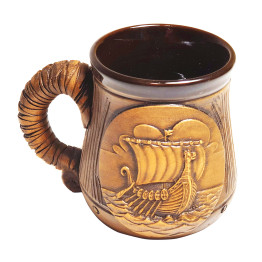Coupe en céramique de taille moyenne avec bateau Winking | CeramicDeko.de