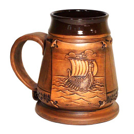 Échelle en céramique 1l Bateau de viking | CeramicDeko.de