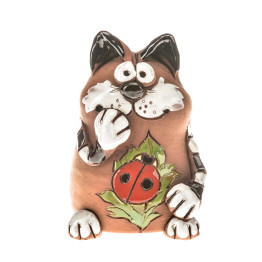 Chat de jardin avec coccinelle | Tabouret de bord |MISUMI