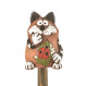 Chat de jardin avec coccinelle | Tabouret de bord |MISUMI